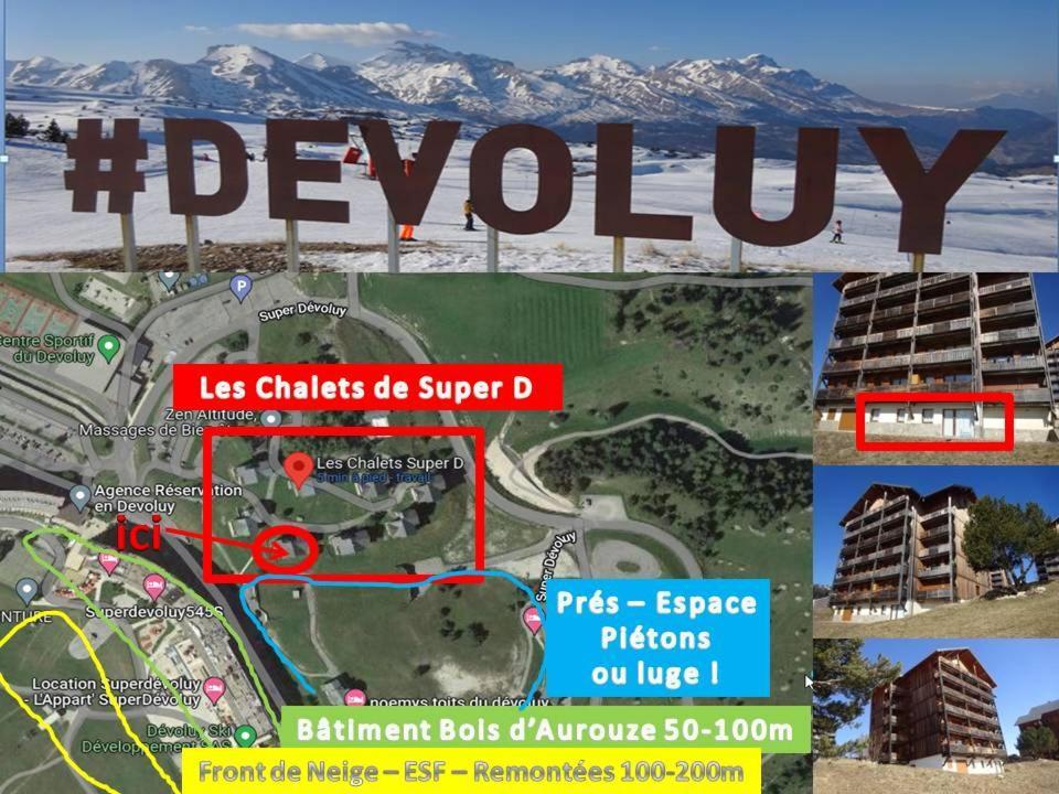 Appartement 8-10 Personnes Superdevoluy Hautes Alpes Rez De Chaussee Vue Panoramique 3 Chambres Saint-Étienne-en-Dévoluy Exterior foto