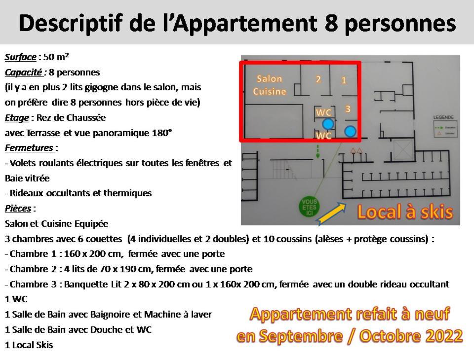 Appartement 8-10 Personnes Superdevoluy Hautes Alpes Rez De Chaussee Vue Panoramique 3 Chambres Saint-Étienne-en-Dévoluy Exterior foto